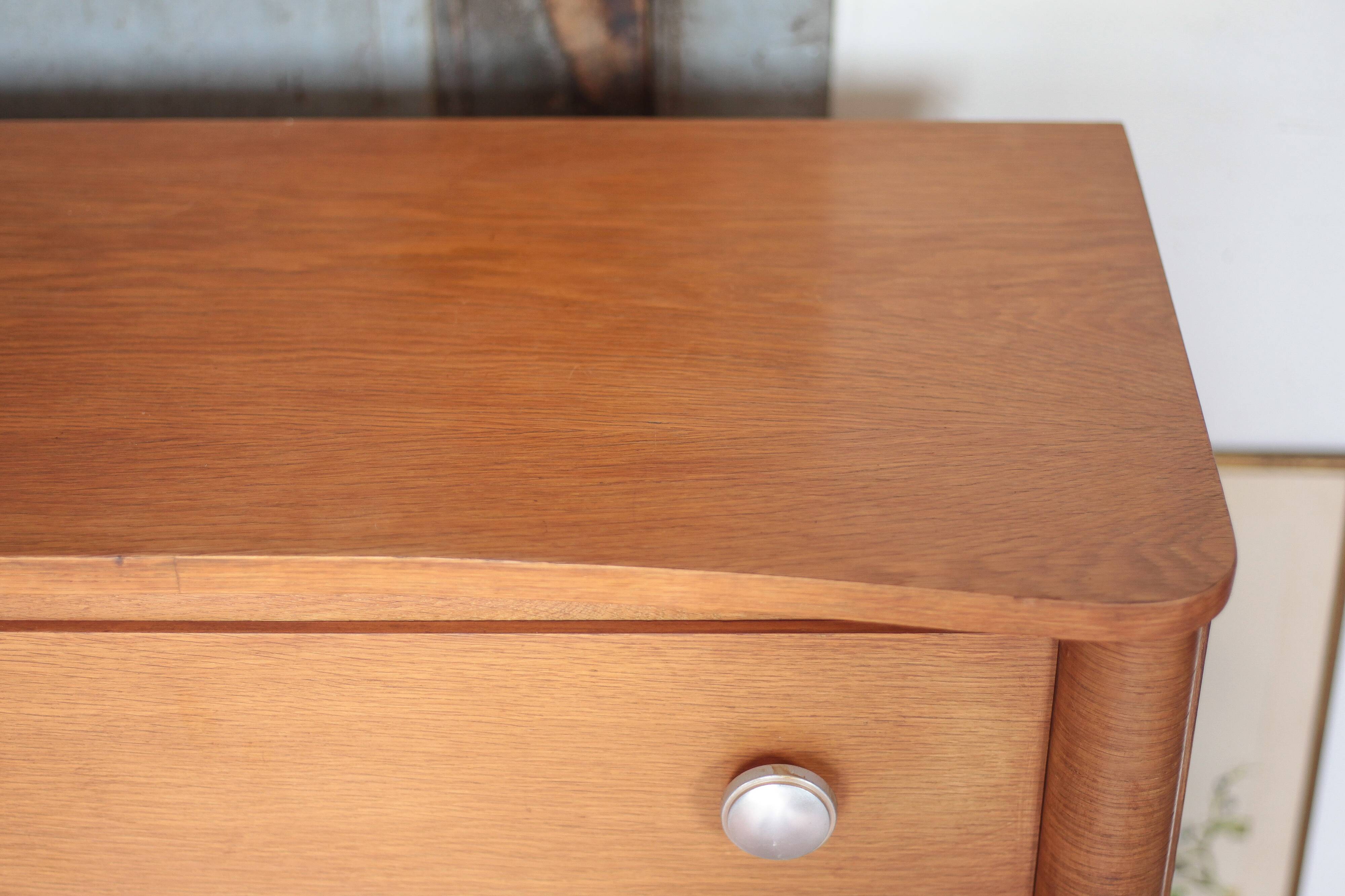 Wooden commode with 3 drawers, storage unit, antique, Art Deco