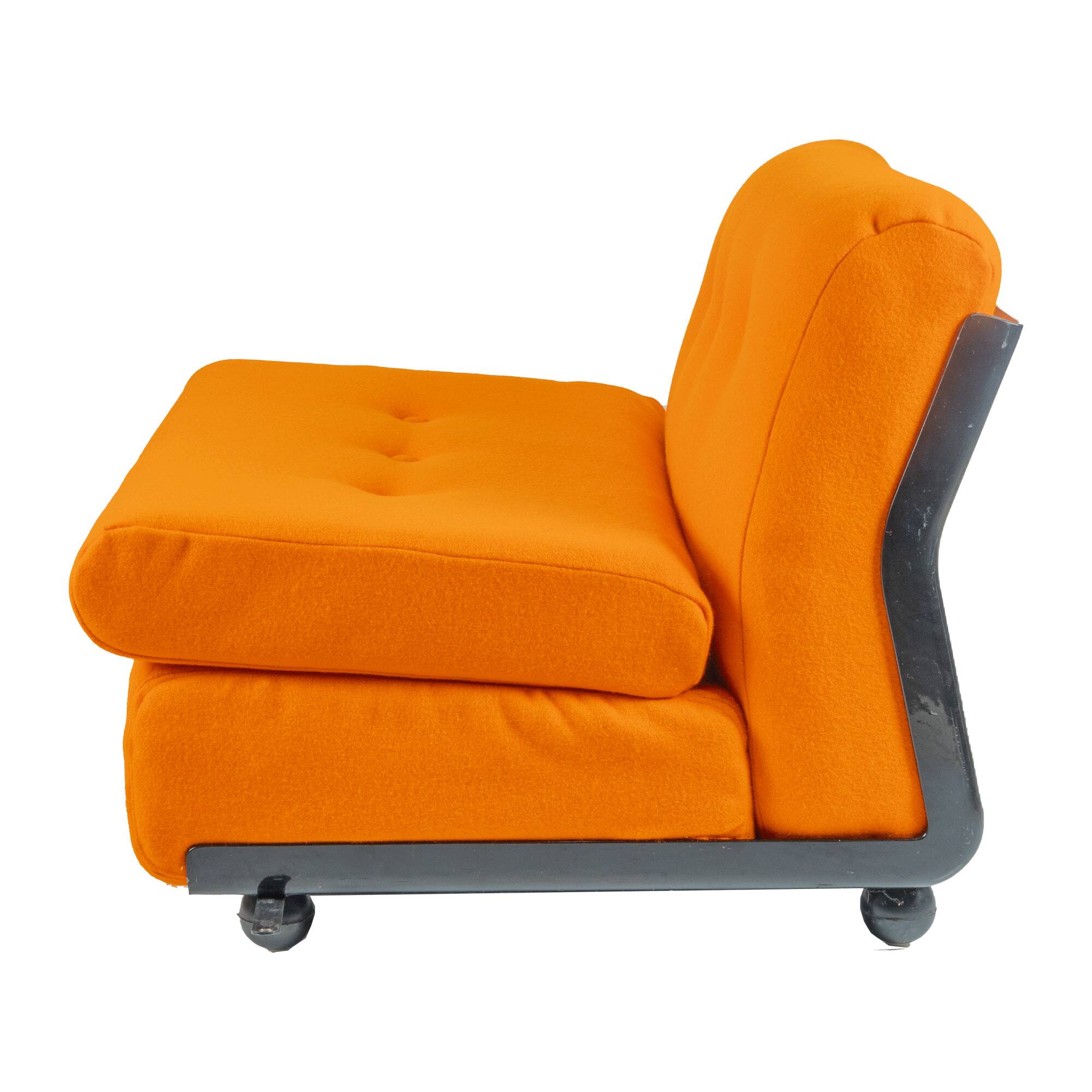Orange Amanta Sofa by Mario Bellini for B&B Italia