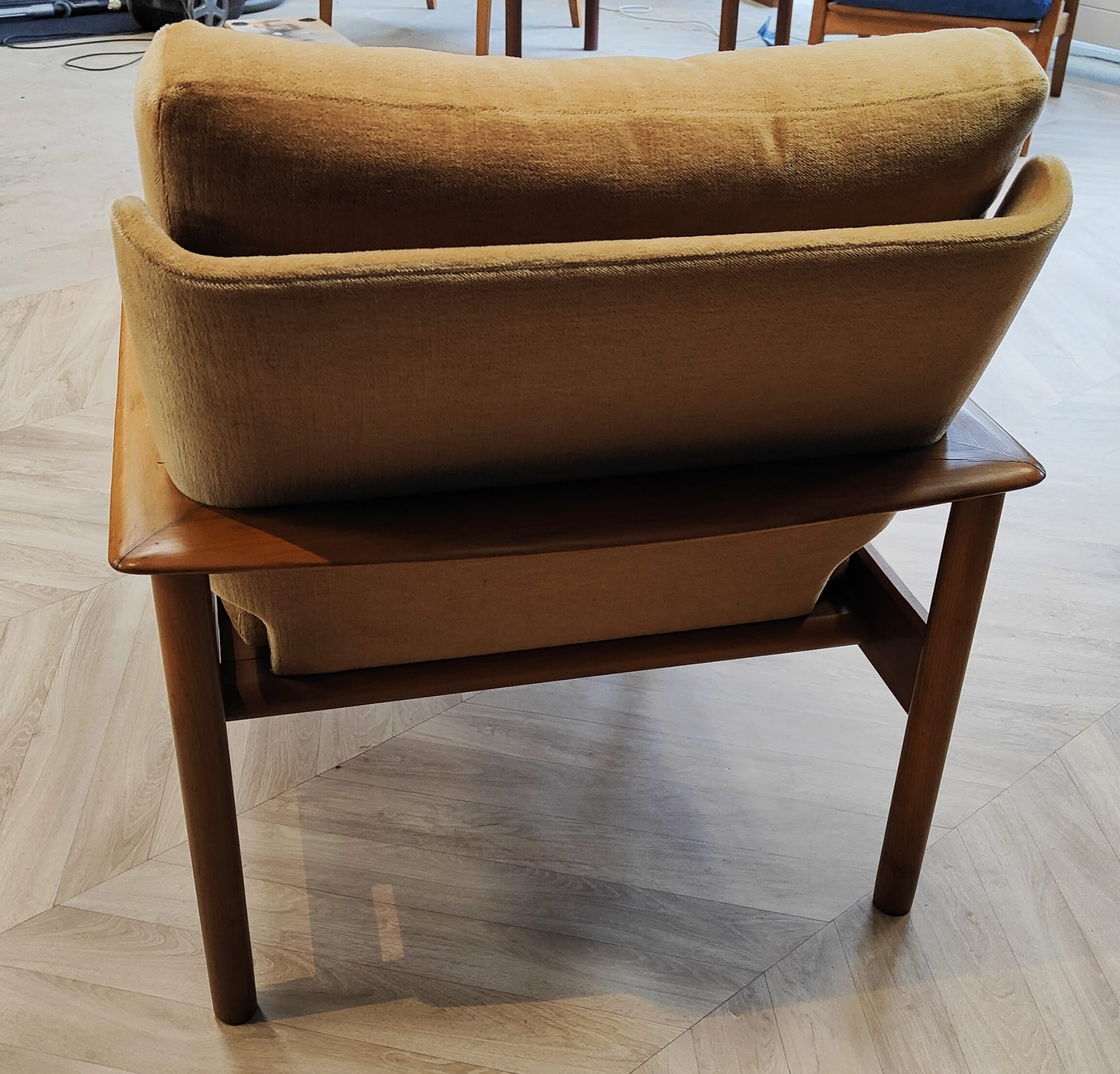 Two mid century armchairs vintage