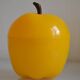 Vintage yellow apple ice bucket or ice cubes 1970 70's