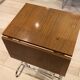 Table en formica marron pliante