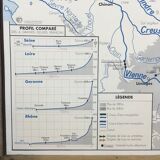 The loire geographical solar poster double sided