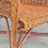 Children's chair in rattan and wicker