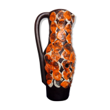 Seventies Pitcher Black and Orange
