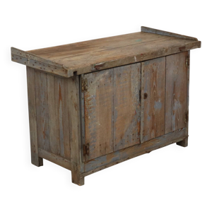buffet de travail ancien - bleu