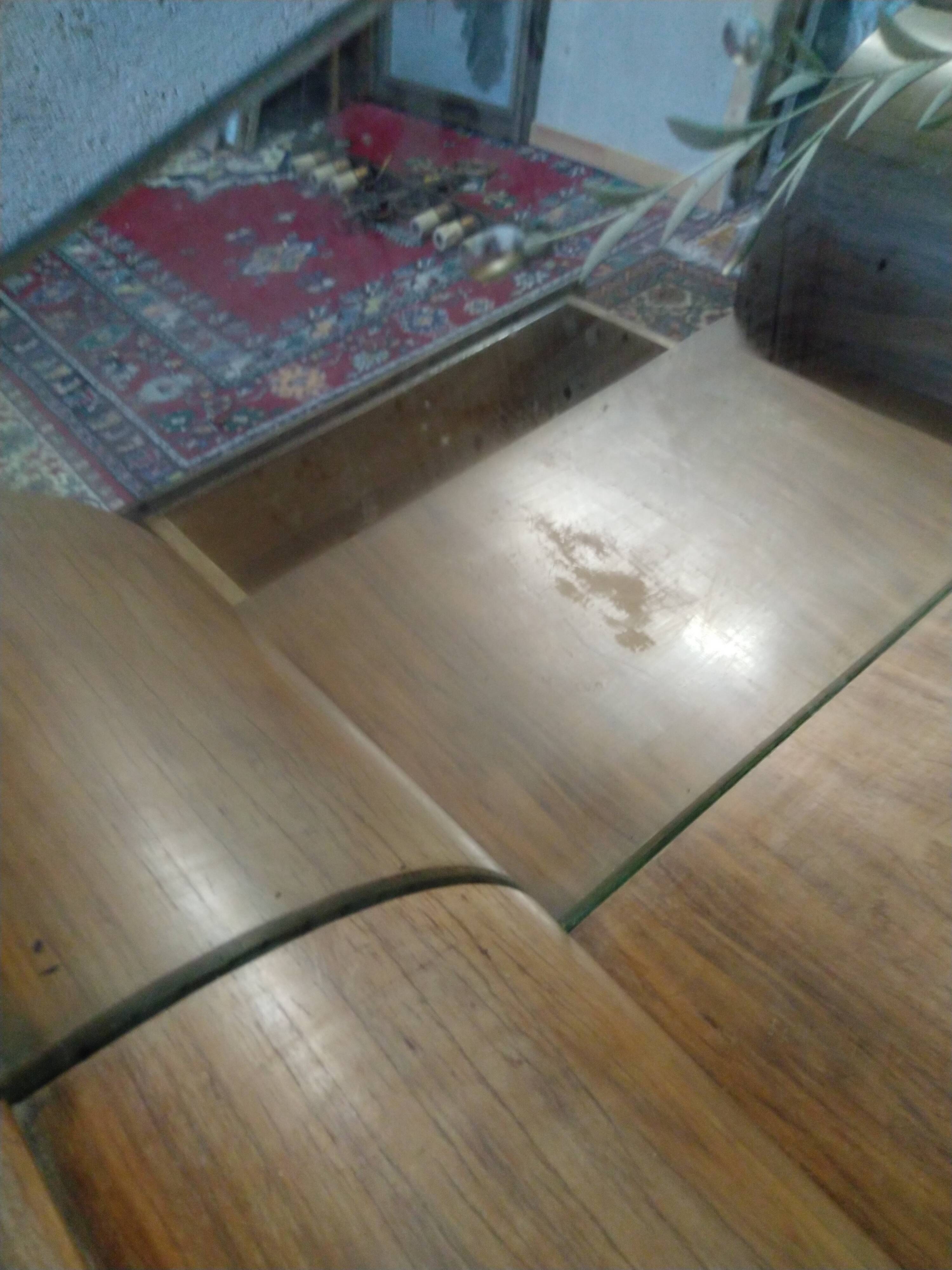 Art deco headboard in walnut bramble