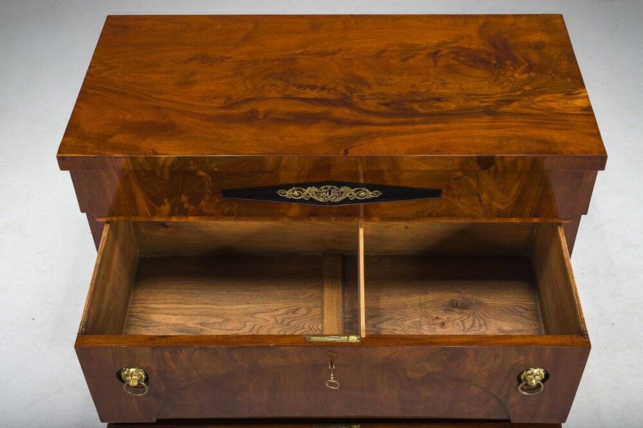 Commodes Biedermeier en acajou du début du XIXe siècle, années 1830