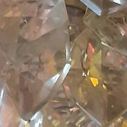 Lustre pampilles glycine / verre / cristal