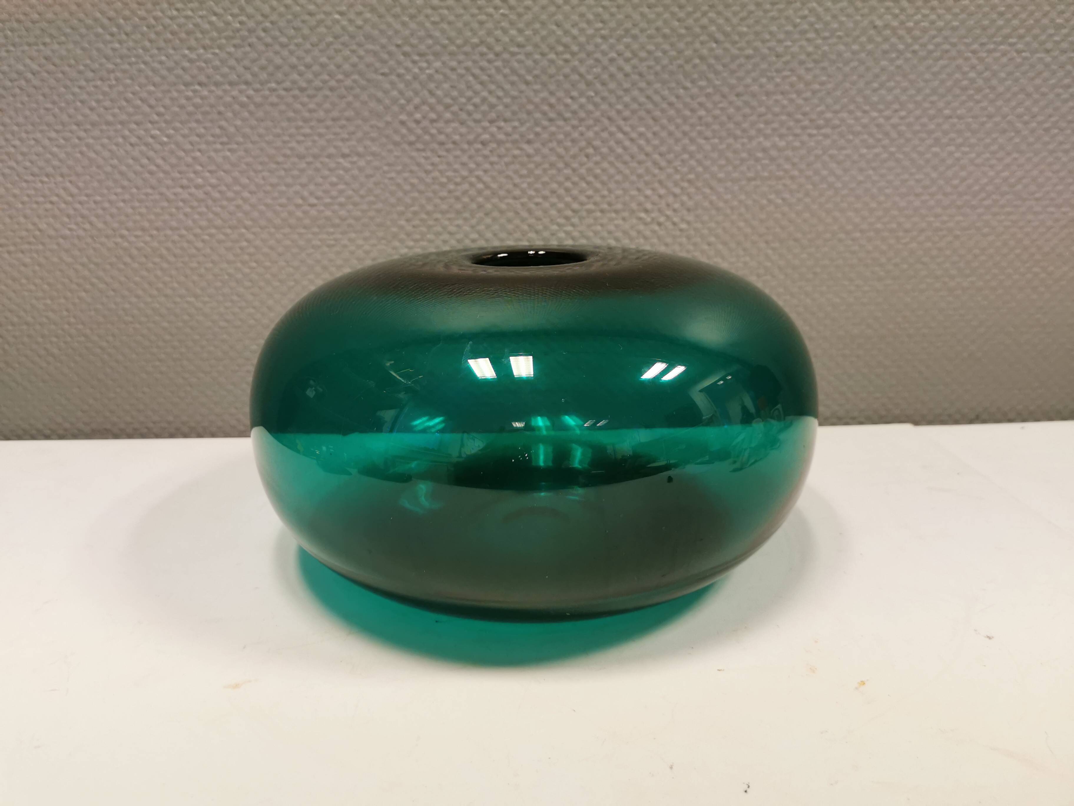 Vintage emerald green vase from Swedish Ikea 1990s.