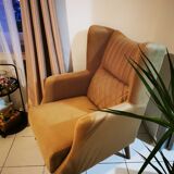 Fauteuils beige foncé