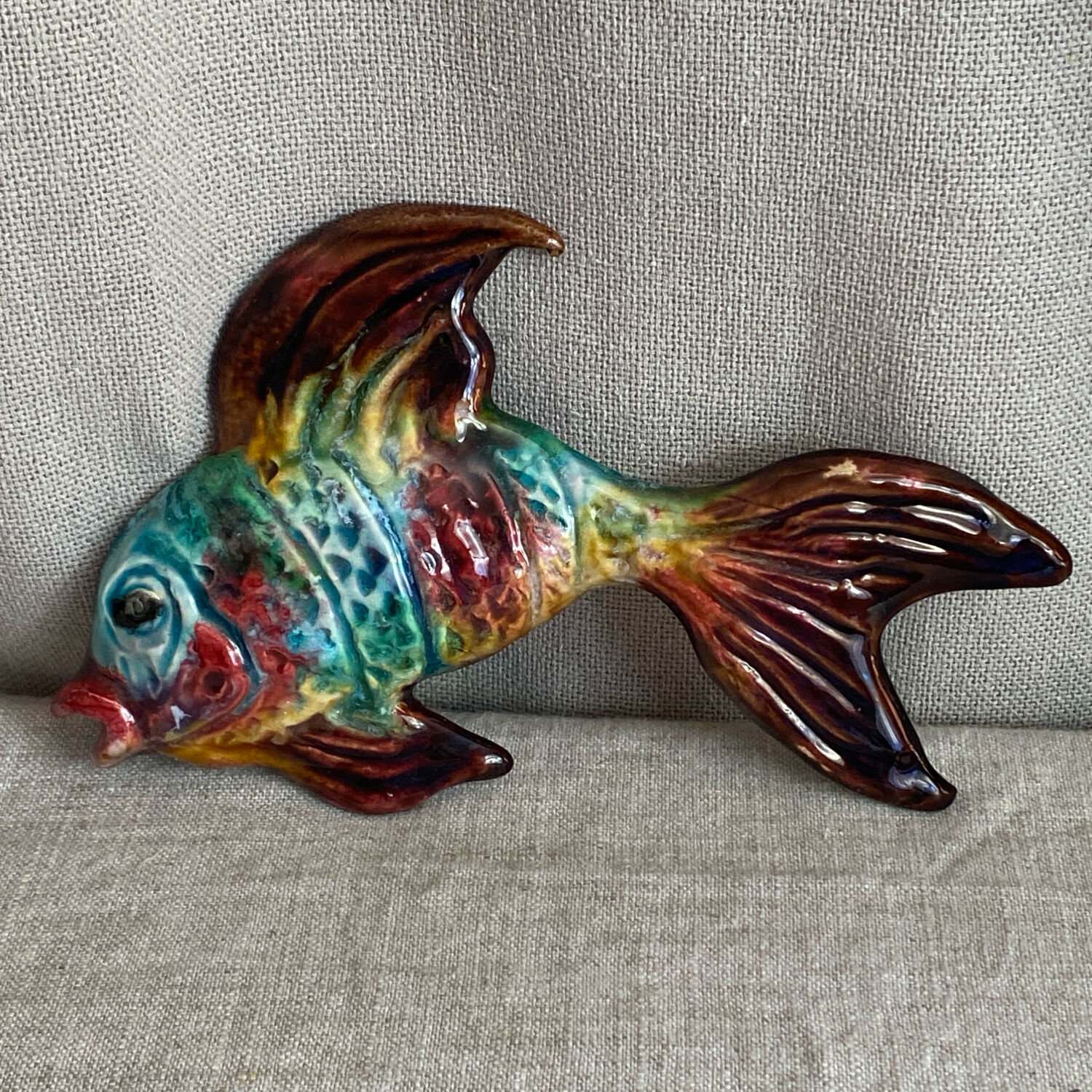 Glazed ceramic fish