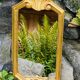 Antique gilded mirror.
