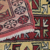 Handwoven oriental runner rug traditional milas carpet- 81x268cm