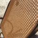 Rocking chair wood and canage seventies