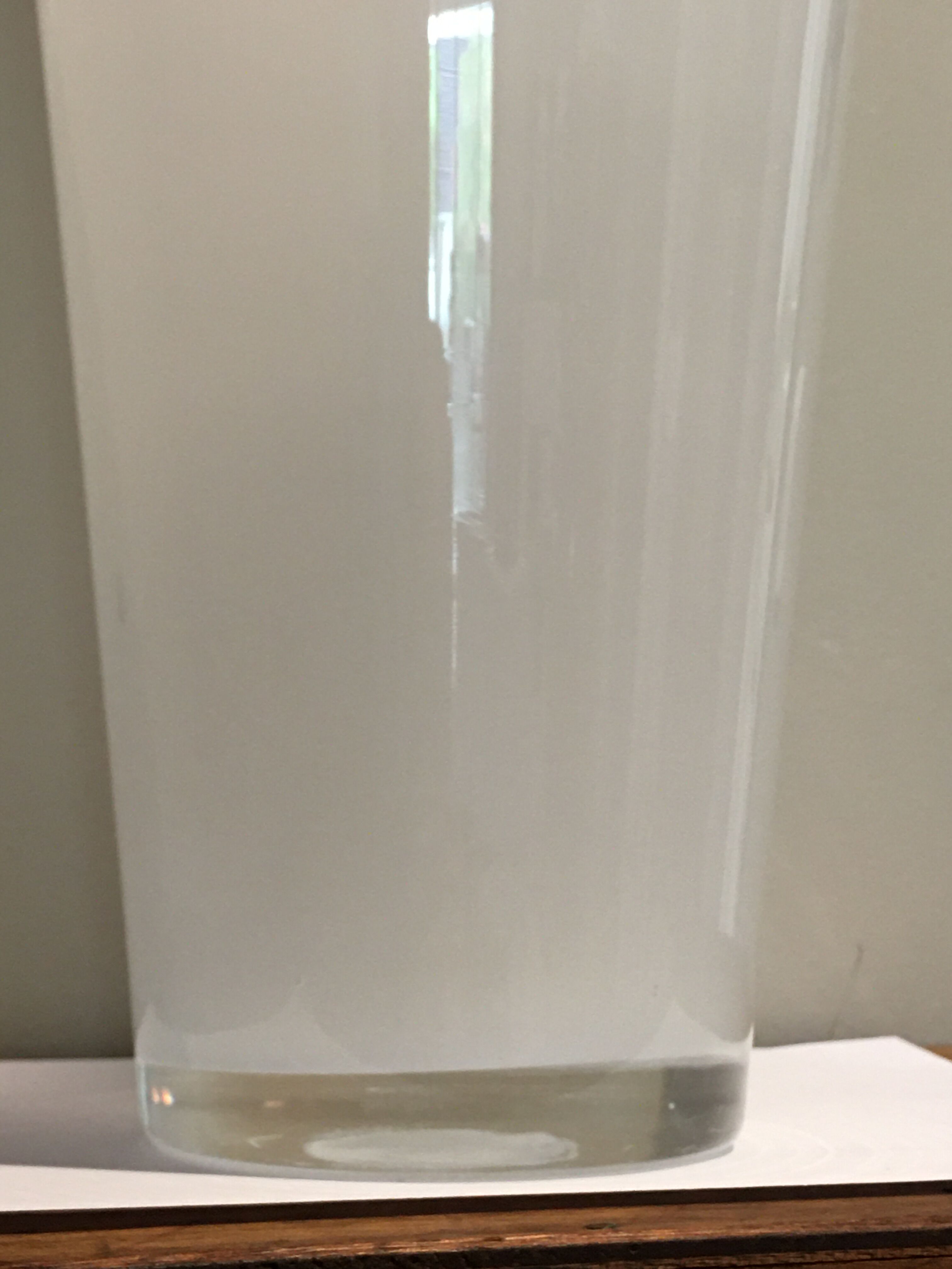 Large vase blown glass