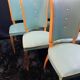 Suite 6 chaises design moderniste 1950