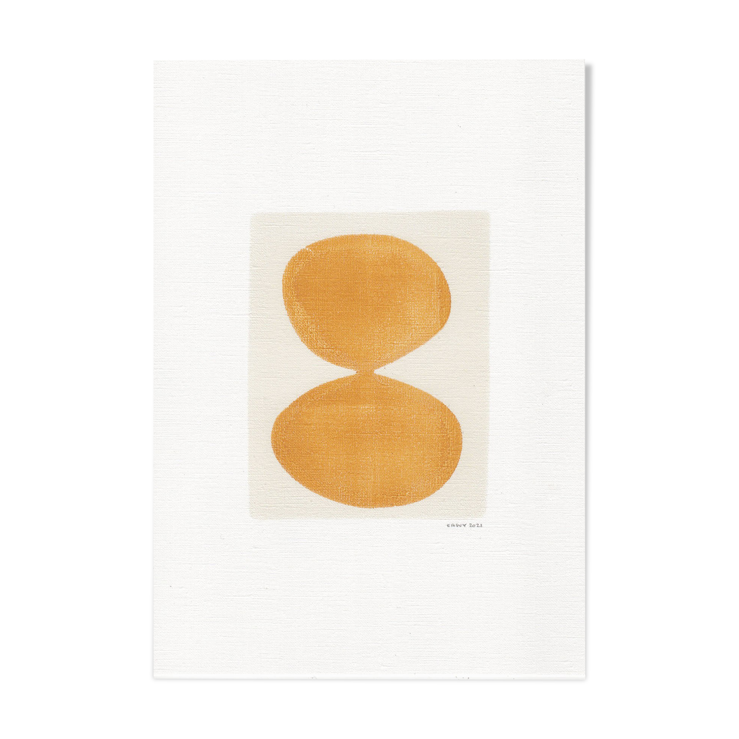 Peinture sur papier • m541 signée eawy