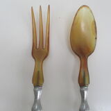 Couverts à salade en corne
