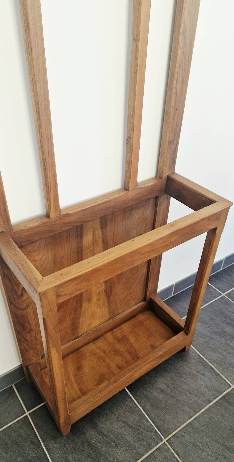 Vestiaire d’entrée style Art Déco  - Époque 1930 - Bois et métal