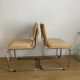 Pair of in beige skaï chairs