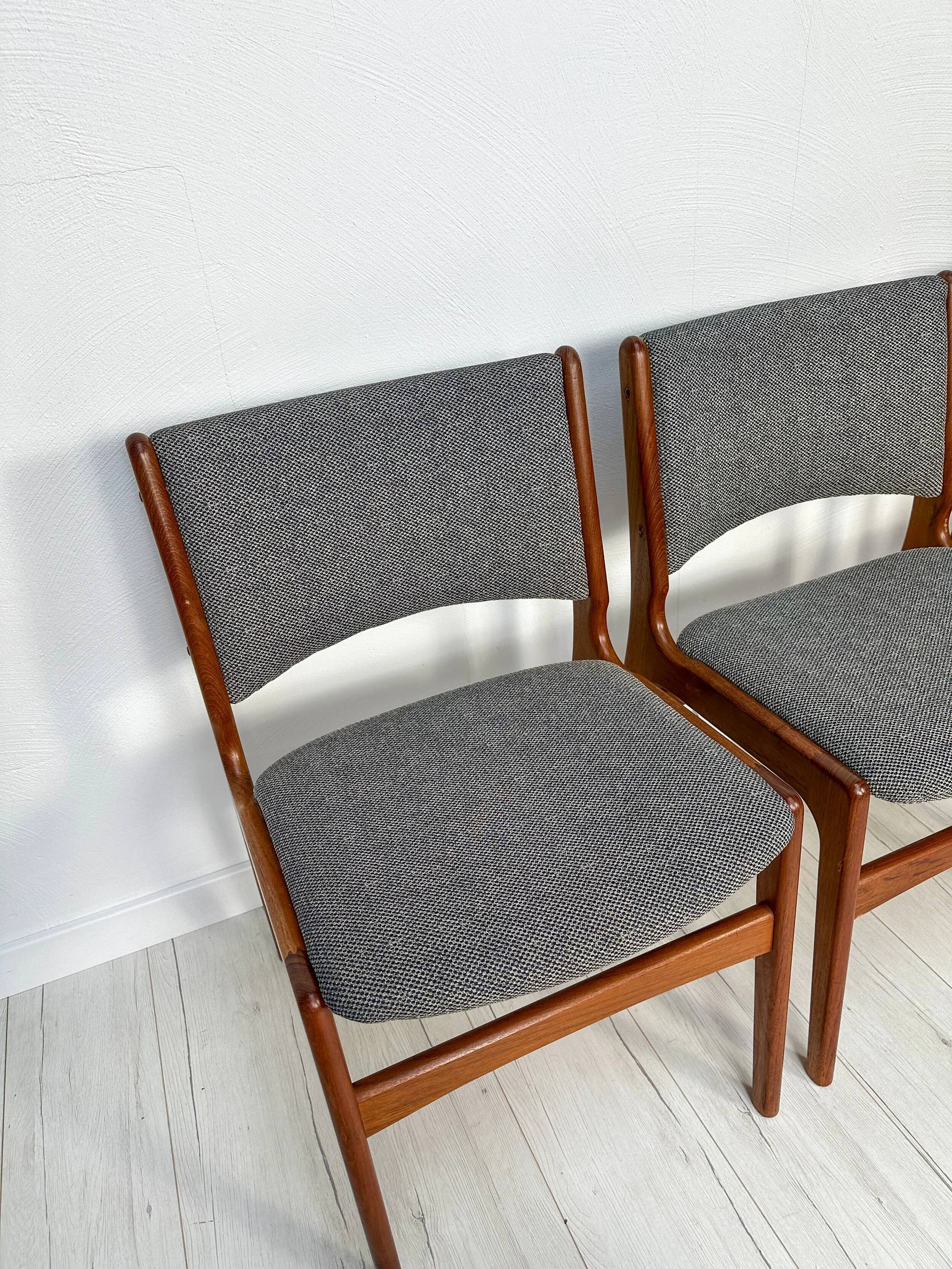 1960s vintage Danish teak dining chair by Erik Buch for Anderstrup Møbelfabrik