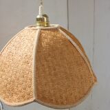 Realectrified rattan flower suspension