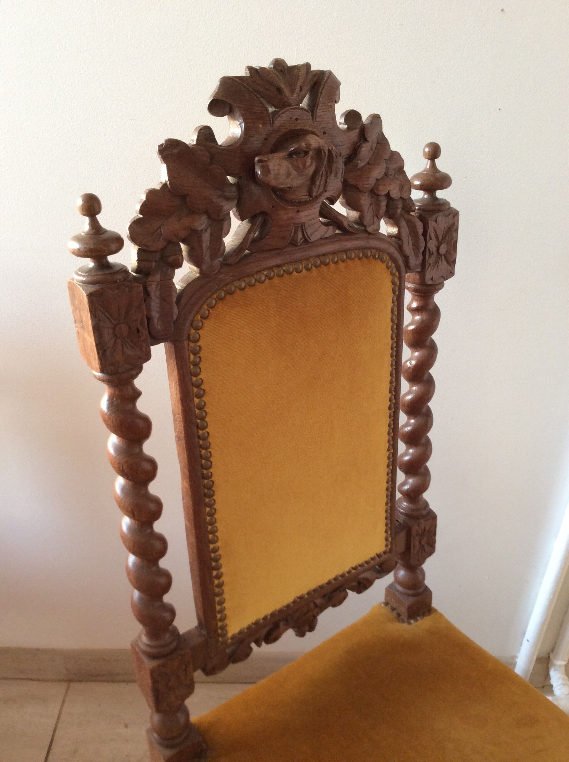 Pair of chairs chauffeurs style Henri II