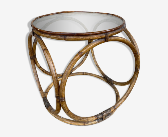 Table basse en rotin