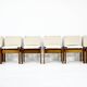 Set of 6 Monk Chairs by Afra & Tobia Scarpa for Molteni, 1970s