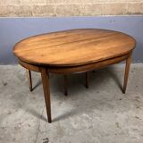 Solid Oak Oval XL Dining Table Extendable Classic