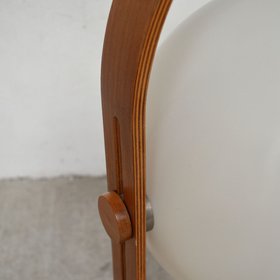 Lampadaire scandinave plywood globe 1960