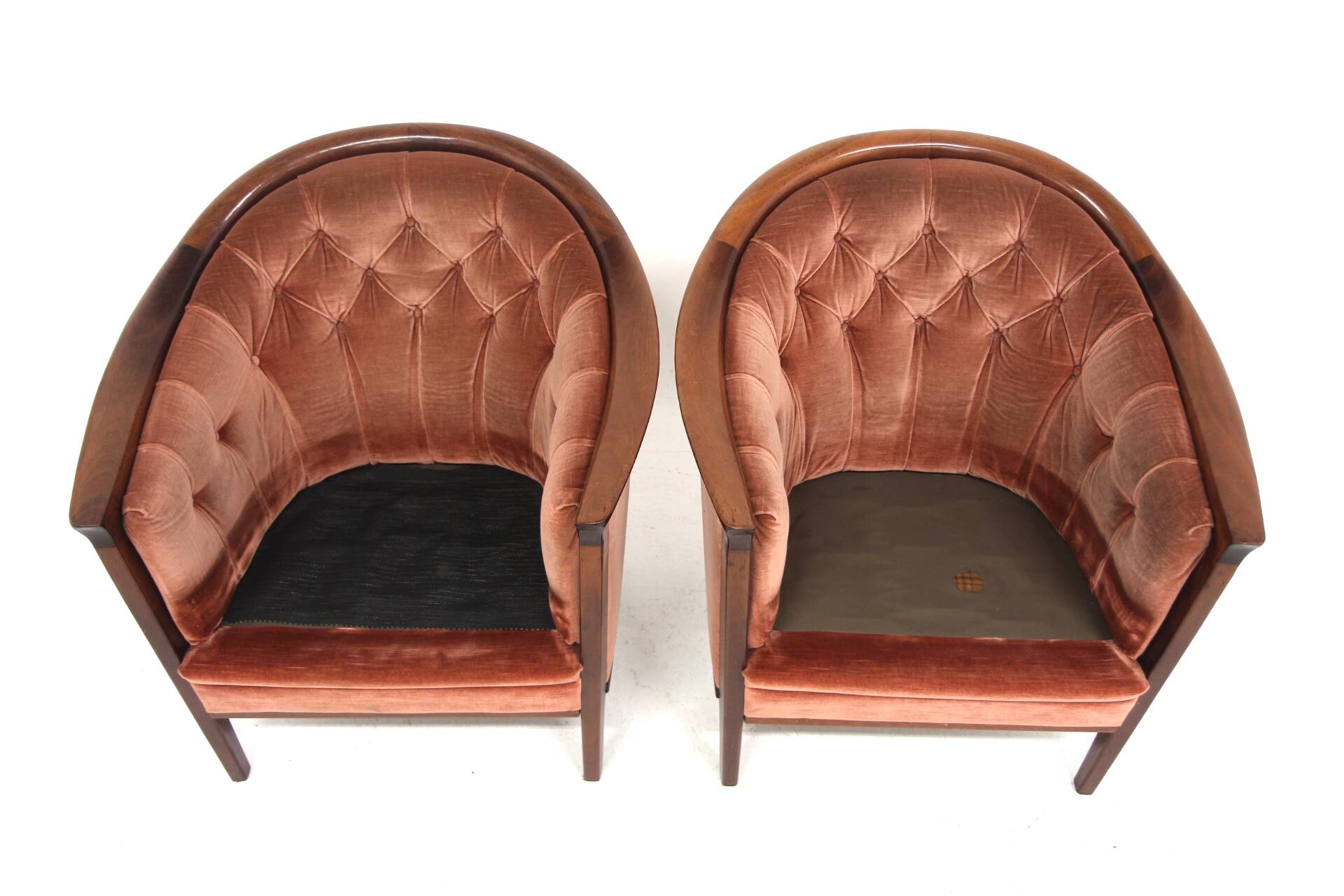 Set of 2 "Fabiola" velvet armchairs, Bröderna Andersson, Sweden, 1960