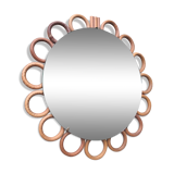 Mirror rattan 22x22cm