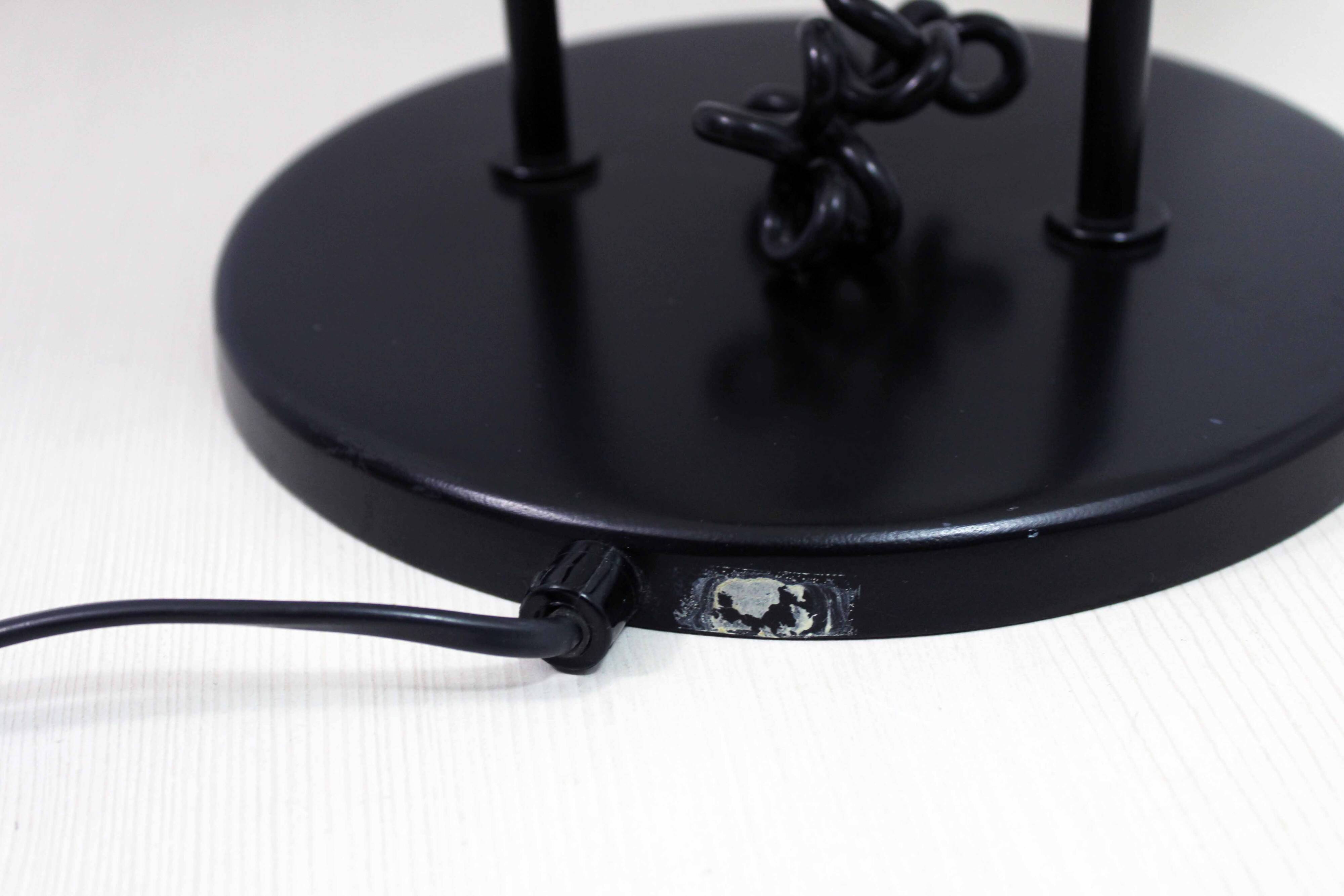 Lampe champignon en métal et acrylique 1980