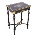 Stylish opening table, Napoleon style console, France.