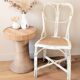 Pair of vintage restaurant chairs in rattan