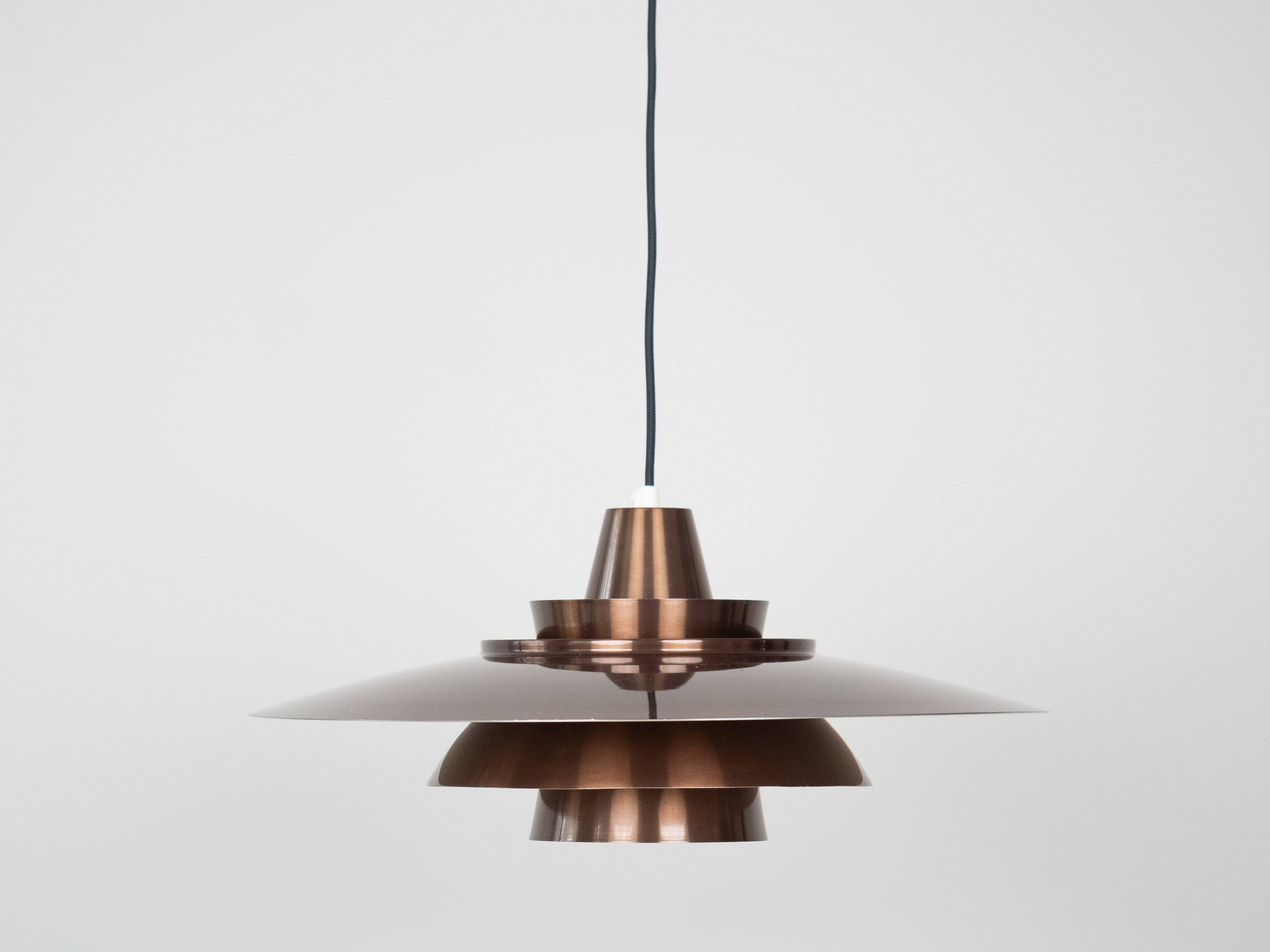 Danish vintage pendant lamp Superlight by David Mogensen, 1980s