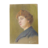 Vintage pastel portrait