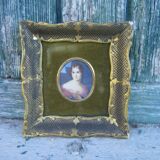 Miniature painting on natural material