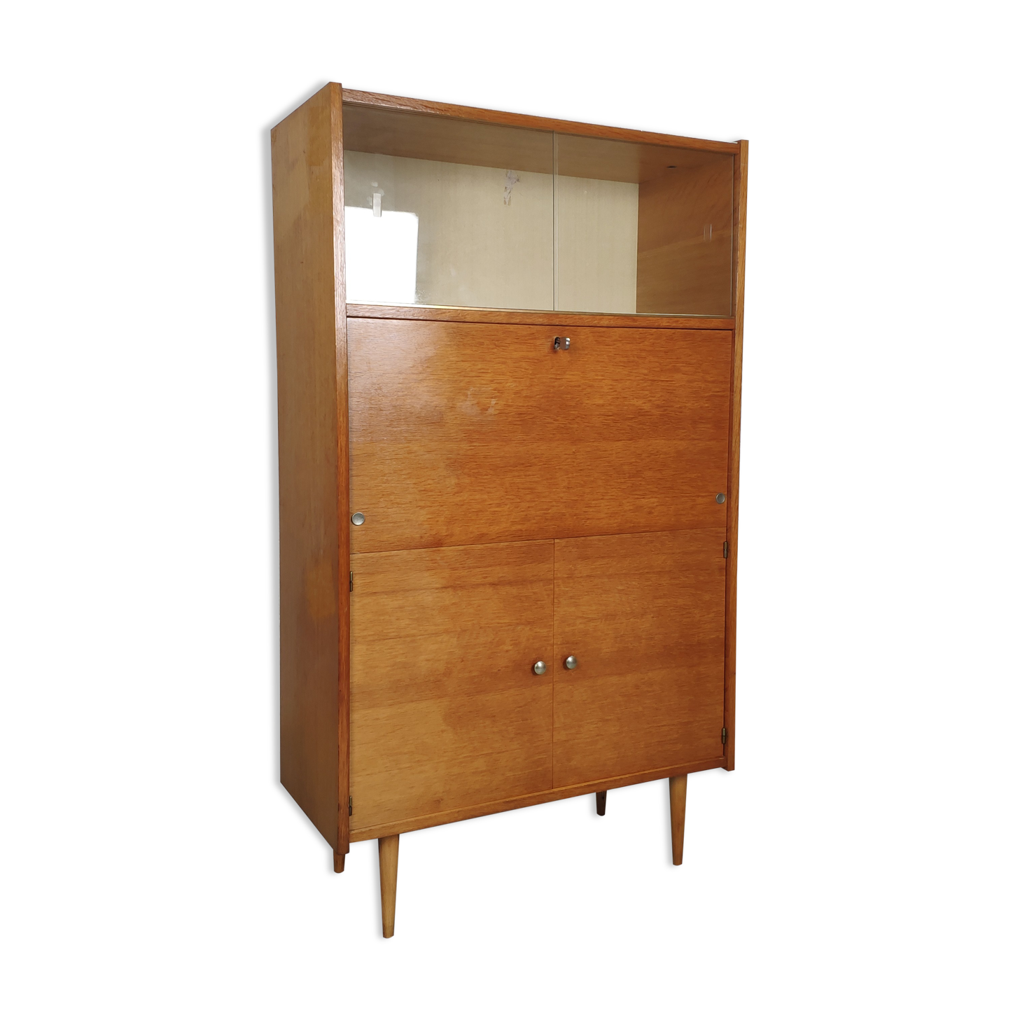 Vintage glass secretary