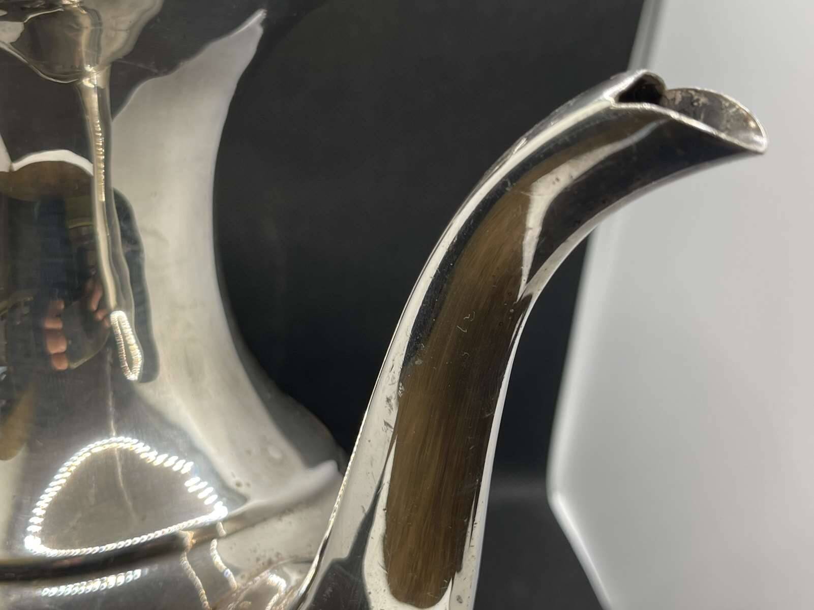English silver metal jug from the 1930s