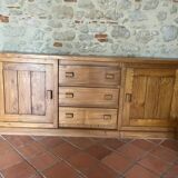 Buffet long en chêne massif