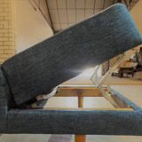 Rare multifunctional sofa/daybed with adjustable headrest 1960, restored