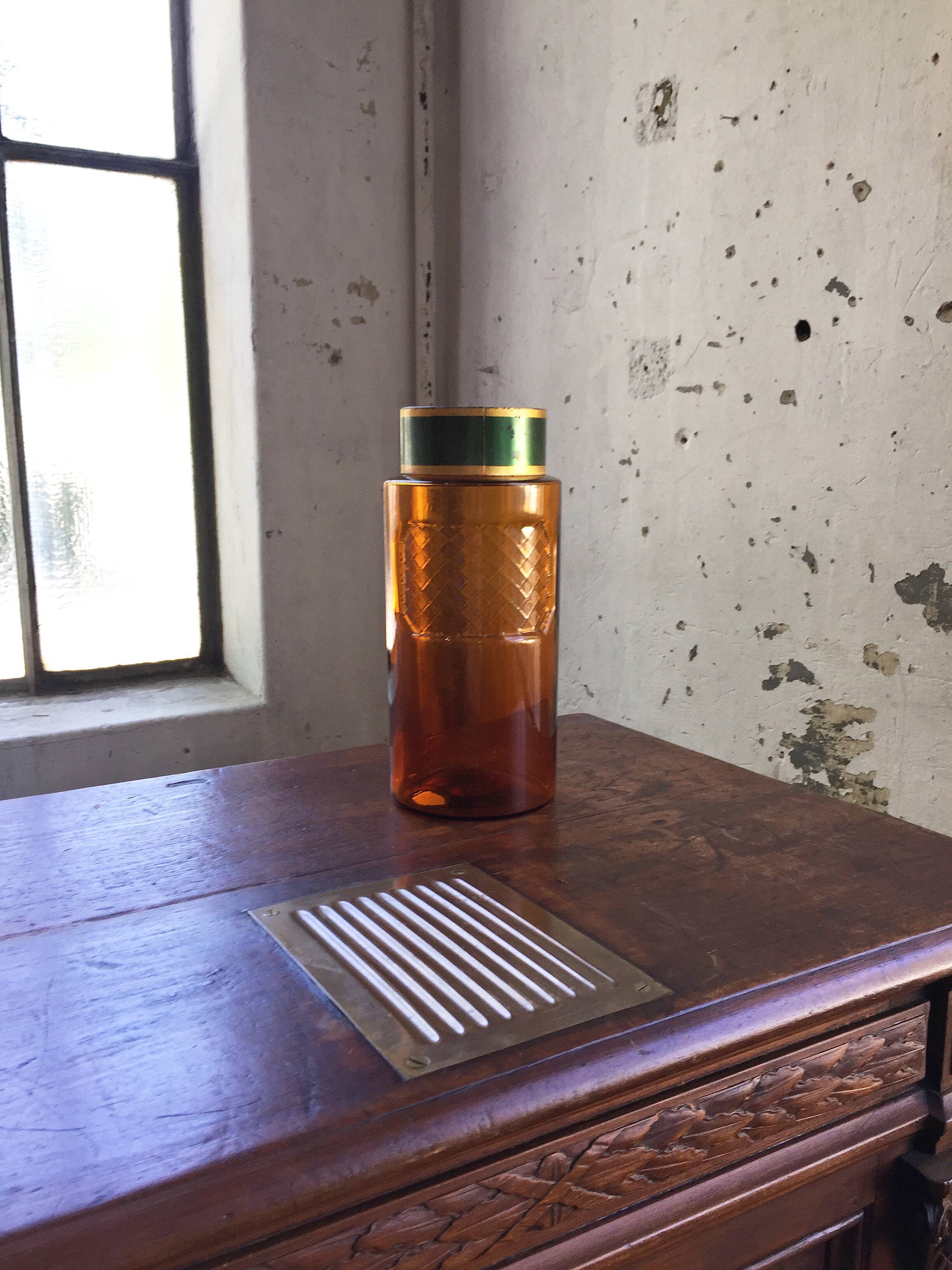 Amber Pharmacy Jar