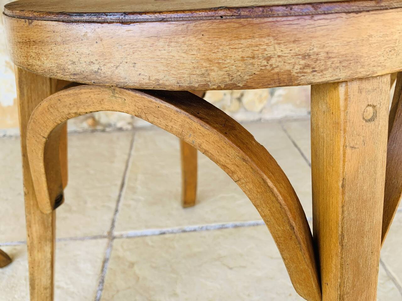 Pair of Vintage Baumann Stools, Model 92, Circa 50s/60s