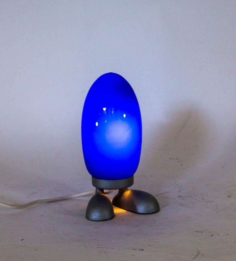 Set of 3 lamps egg red white and blue Ikea 80s