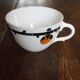 Cups Marylou Digoin Sarreguemines Barcarolle Badonviller orange black art