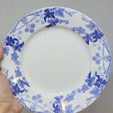 6 Petites Assiettes Plates K. G. Lunéville Modèle Lautrec Art Nouveau Décor