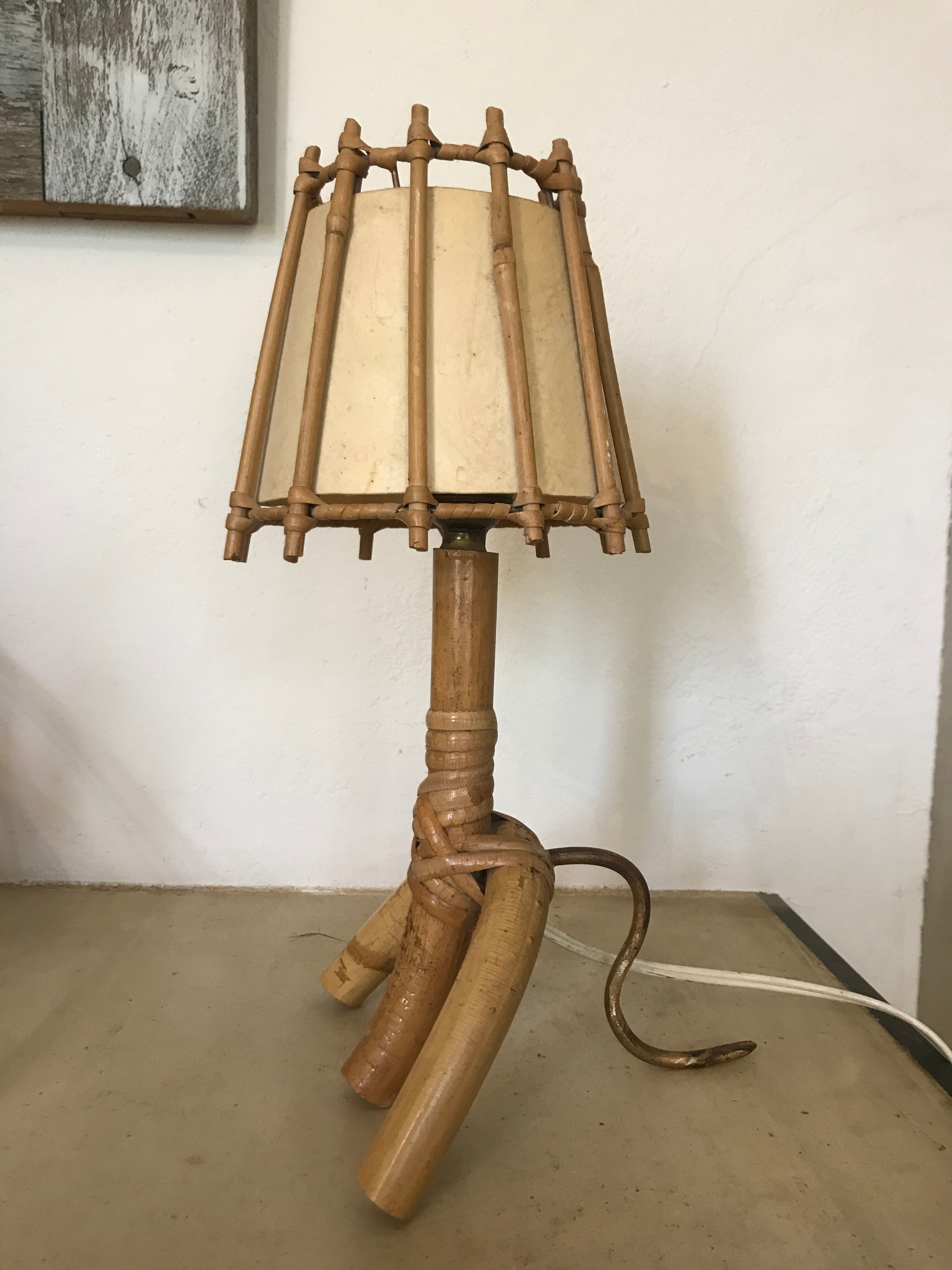 Rattan lamp