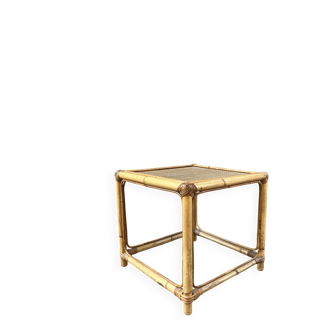 Square rattan coffee table
